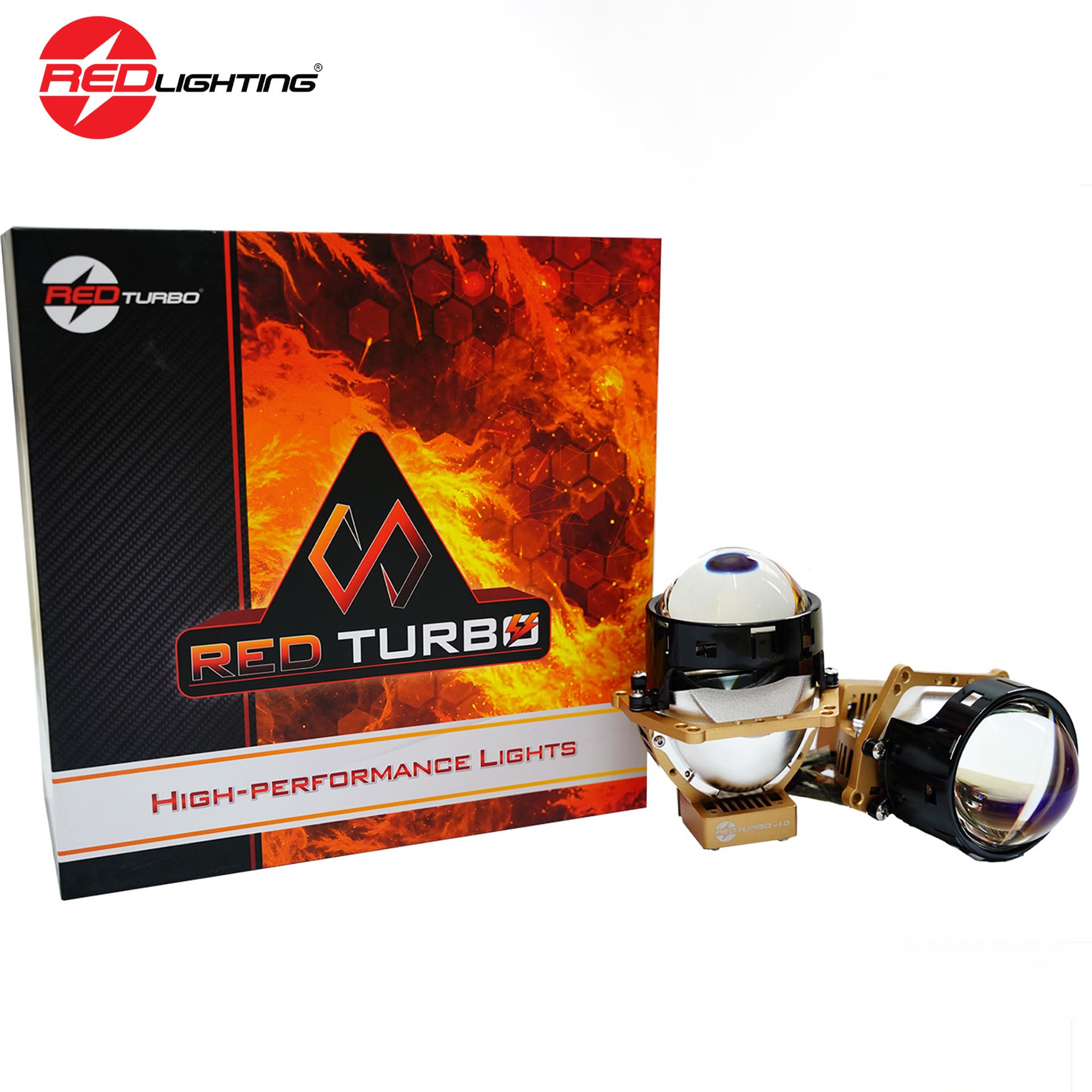 BI LED SIÊU NGẮN RED TURBO 1.0